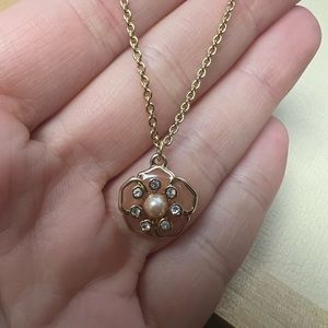 Kate Spade Gold Floral Pendant Necklace